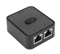 Yosoo Interrupteur Gigabit, 2 Port Séparateur Ethernet, Connexion De Réseau Extendant Poe Compacte Écologique 2 en 1 Out avec À Haute Vitesse, Connecteur Extensible pour Cat 6, Para Cambiar Red Rj45