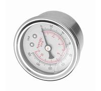 Yosoo Jauge de Pression de Carburant, Compteur d'huile Rempli de Liquide, Haute visibilité 0-160 PSI pour Véhicules