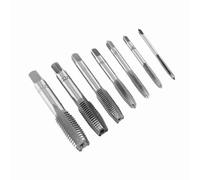 Yosoo Jeu de Tarauds à Filetage Métrique, 7 Pièces, Outils de Taraudage en Acier M3 M4 M5 M6 M8 M10 M12, avec Différentes Tailles, Taraudage Lisse, Facile à Utiliser, pour Bois, Plastique,