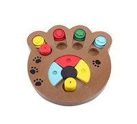 Yosoo Jouet interactif en Bois traité Alimentaire pour Chiens et Chats - Jouet éducatif en Forme de Patte d'animal Domestique (Taille : pion)