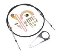 Yosoo Kit de Liaison de Changement de Vitesse de Colonne de Câble Haute Résistance pour Transmission TH350 TH400 700R4 4L80E, Câble Haute Résistance, Liaison durabilité, Kit de Changement de Vitesse