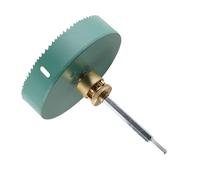 Yosoo Kit de Perçage d'ouverture de Trou à Dégagement Rapide, Coupe-plaque de Plâtre en Acier allié, Couvercle Anti-poussière, Tailles 120 Mm et 150 Mm pour Installation de Plafond Downlight (150