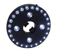 Yosoo Lampe LED pour Parasol éclairage sous Parapluie 28 LED Lumière Tente sans Fil pour Camping extérieur (Batterie Non Incluse)(Noir)