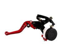 Yosoo Leviers d'embrayage de Frein à Moto Ensemble de Réservoir de Réservoir de de de de Maître-cylindre CNC en Aluminium CNC Kit Universel pour la Barre de Poignée de 7/8 "22 Mm avec un (rouge)
