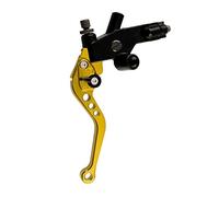 Yosoo Leviers d'embrayage de Frein à Moto Ensemble de Réservoir de Réservoir de de de de Maître-cylindre CNC en Aluminium CNC Kit Universel pour la Barre de Poignée de 7/8 "22 Mm avec un (GOLD)