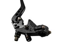 Yosoo Leviers d'embrayage de Frein à Moto Ensemble de Réservoir de Réservoir de de de de Maître-cylindre CNC en Aluminium CNC Kit Universel pour la Barre de Poignée de 7/8 "22 Mm avec un (BLACK)