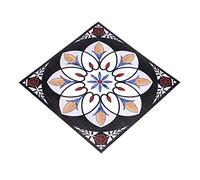 Yosoo Lot de 10 Carreaux Autocollants Carré Auto-Adhésif PVC Diagonale Carrelage Sol Stickers Muraux Vintage Salle de Bains 3D Decor Maison Cuisine 12 CM * 12 CM(#05)