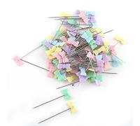 Yosoo Lot de 100 Pcs Épingles Droites Têtes Colorées pour Couture Artisanat DIY (Noeud papillon)