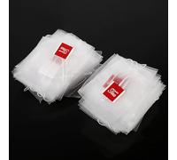 Yosoo Lot de 100 Sachets Infuseurs à thé en Nylon avec Cordon de Serrage pour thé et café en Feuilles, Sachets Filtrants Transparents Résistants à la Chaleur 7 X 6 Cm pour Brassage Domestique et