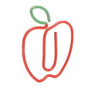 Yosoo Lot de 100 Trombones Décoratifs en Forme de Fruit en Acier Inoxydable pour le Bureau, la Maison, l'école, Clips en Métal Antidérapants pour Organiser des Documents, des Papiers à Dessin