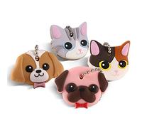 Yosoo Lot de 4 cache-clés pour clé ronde, 1 Set / 4 Pièces - 4 Types, 8.4 x 3 x 1 cm