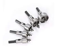 yosoo Lot de 5 forets en acier rapide HSS 1630 mm Trou de scie en acier inoxydable 5 pièces en alliage métallique haute vitesse Twist Forets Trou Scie Cutter Power Tools