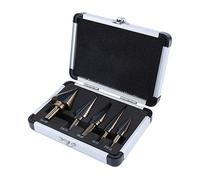Yosoo Lot de 5 forets professionnels en acier rapide/cobalt 50 tailles Ensemble avec caisse en aluminium
