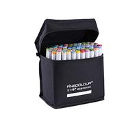Yosoo Lot de 72 feutres/marqueurs Peinture Dessin Finecolour Alcool