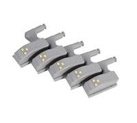 Yosoo Lumière LED à Charnière de l'armoire, ABS ABS Capteur Blanc Frais Chaud Lumière pour Placard de Cuisine, 10pcs High Lumingness, Installation Facile pour la Garde-robe et le Placard (blanc)