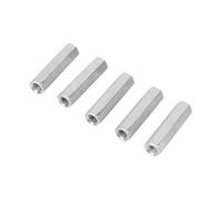 Yosoo Manchon Tige Filetée 8 Mm Entretoise M8, 5 Pièces M8 * 50 Longue Tige écrou Hexagonal Douille Hexagonale écrou Entretoise Fixations Filetées