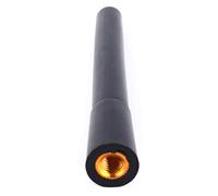 Yosoo Mât d'antenne de Puissance, Aluminium Black Black Short Stubby Aension Facile pour la Plupart des Voitures avec Base de Type à Vis