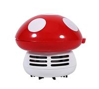 Yosoo Mini Aspirateur pour Bureau Table Clavier en Forme de Champignon 5 Couleurs Optionnelles (Rouge)