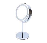 Yosoo Miroir De Maquillage 6 Inch Avec Led Pour Salle De Bain / Coiffeuse/ Ronde Miroir 5x Grossissant Lumineux-Tgd