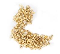 Yosoo Oeillets Dorés de 4 Mm, 250 Ensembles d'œillets Métalliques, Kit d'œillets pour Documents en Papier, Artisanat de Bricolage, Vêtements