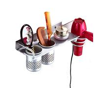 Yosoo Organisateur Support de sèche-Cheveux séchoir Rangement de Brosses à Dents Peigne Miroir pour Salle de Bain