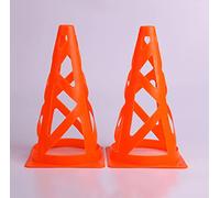 Yosoo Outdoor Sports Marker Cones, Hollow Design Football Training Cones with Bright Colors, for Soccer Basketball Roller Skating Motorcycle Traffic Barricade (Orange)