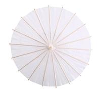 Yosoo Parapluie en Papier, Peinture à la Main Décorative Vintage Blanche, Blanc Romantique pour les Mariages, Décoration de Fête en Classe, Accessoire Photo de Mariée, Accessoire Photo de Décoration