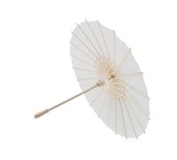 Yosoo Parapluie en Papier, Peinture à la Main Décorative Vintage Blanche, Blanc Romantique pour les Mariages, Décoration de Fête en Classe, Accessoire Photo de Mariée, Accessoire Photo de Décoration