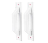 Yosoo Poignée de Porte en Alliage en Alliage en Aluminium, Conception Minimaliste pour Plusieurs Types de Portes avec des Options de Construction Premium, Installation Facile pour la en Verre, (WHITE)