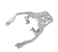 Yosoo Porte-Bagages de Stockage de Queue de Moto, Porte-Bagages Arrière en Alliage D'aluminium, Porte-Bagages Arrière de Siège Solo pour XADV750 NSS750 2021-2024 (Silver)