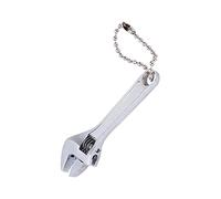 Yosoo Porte-clés clé en acier galvanisé, réglable, portable, professionnelle, haute dureté, mini clé à écrou pour la maison industrielle (6,3 cm, plaqué argent), porte-tondeuse