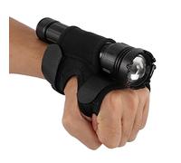 Yosoo Porte Lampe Tactique Étui de Lampe de Poche en Nylon Robuste, Support de Bras de Plongée Extérieur pour Torche de 25 à 30 Mm avec Manchon de Poignet pour Circonférence de Bras de 6,77 à 9,25 Pou