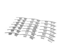 Yosoo Protecteur de Jante de Roue, Protection de Bord de Jante en ABS de 20 Pouces, Conception de Boucle à Pression pour Roue 2025 2026, Empêche Les Rayures et Les éraflures sur Les (Silver)