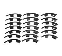 Yosoo Protecteur de Jante de Roue, Protection de Bord de Jante en ABS de 20 Pouces, Conception de Boucle à Pression pour Roue 2025 2026, Empêche Les Rayures et Les éraflures sur Les (Black)