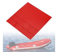 Yosoo PVC Patchs de RéParation, PVC Patchs de Réparation Gonflable 3 pièces Imperméable pour Le Kayak, Bateau en Caoutchouc, Bateau Gonflable(Rouge)