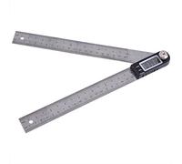 Yosoo Règle Angle numérique LCD écran Rapporteur en Acier Inoxydable Jauge Outil Mesure 0,05° 200mm / 7.9 in