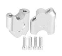 Yosoo Rehausseur de Guidon Universel 22 mm - Riser Arrière Moto avec Pince Mobile, Support et Adaptateur de Fixation (Chromé)