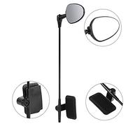 Yosoo Rétroviseur de Casque Rétroviseur pour casque VTT Miroir réglable avec vue dégagée pour vélo, bicyclette et moto (Noir)