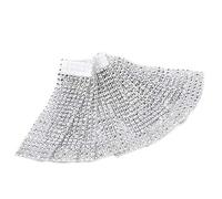 Yosoo Ronds de Serviette Table Porte-Serviettes Bague Diamant Ruban d'enroulement avec Fermeture déco pour Noël fête Mariage (50pcs Argent)