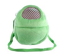 Sac de Transport pour Animaux de Compagnie Hamster Rat Hedgehog Rabbit Sac de Couchage Sacoche de Voyage Portable Respirant Sacs à Dos Sac à Dos avec bandoulière (Couleur : Vert)