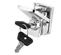 Yosoo Serrure de Coffre de Moto, Construction en Fer, Conception Antivol, Remplacement de Serrure de Scooter, Ajustement Universel pour les Grosses Motos et Scooters