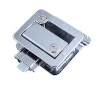 Yosoo Serrure de Porte de Camping-car, en Alliage de Zinc avec 2 Clés, Kit de Loquet de Remplacement Durable pour Remorques de Voyage, Camping-cars et Camions (Chromé)