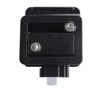 Yosoo Serrure de Porte de Camping-car, en Alliage de Zinc avec 2 Clés, Kit de Loquet de Remplacement Durable pour Remorques de Voyage, Camping-cars et Camions (BLACK)