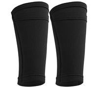 Yosoo Soccer Guard Sleeves, 1 Paire de Protège-Tibias Respirants en Nylon Souple pour Enfants, Adultes, Football, Baseball, Boxe (Adultes/L)