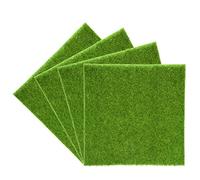 Yosoo Tapis de Gazon Artificiel Herbe en Plastique pour intrieur et extrieur Gazon synthtique Vert Dcoration de Maison 30cm*30cm, 4pcs