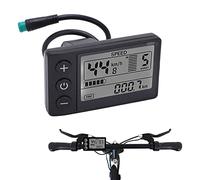 Yosoo Vélo électrique à écran LCD 24V 36V 48V. Vélo électrique S866 LCD Display Meter 24V 36V 48V Panneau de Commande avec Prise étanche