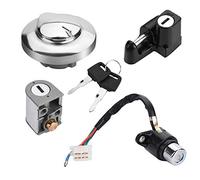 Yosoo Verrou de bouchon de réservoir de moto pour moto CMX250 1985-2014 CA125 pour 1987 Rebel Serrure d'allumage 02 Rebel Serrure d'allumage Neiman Moto cmx250