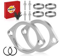 YOSOPP Harley Kit de joints et brides chromées avec écrous, clips et rondelles - Compatible avec Big Twin Sportster 883 1200 XL883 XL1200 Dyna FXD FXDWG, FLST FLT FXR, Softail Touring Bobber Chopper