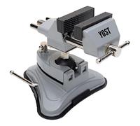 Yost Tools Yost V-275 Étau portable à base d’aspirateur, pivots multi-angles, largeur de mâchoire de 7 cm, (1 paquet), argent