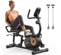 YOSUDA 2026 Upgrade Velo semi allongé, 16 Niveaux de Résistance, Siège Confort XL Réglable 4D, App/Bluetooth, Colonne Pliable Intégrée, Velo d appartement pour Seniors, 160 KG/190 CM, Vélo couché